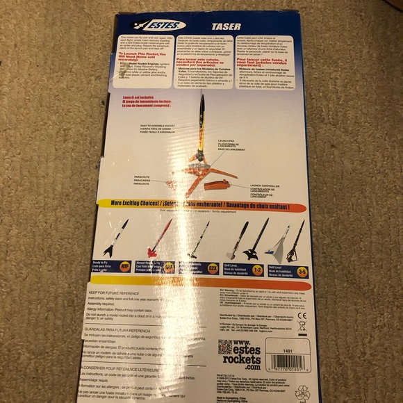 Taser Model Rocket Launch Set (Skill Level E2X) 047776014916 - Picture 2 of 3